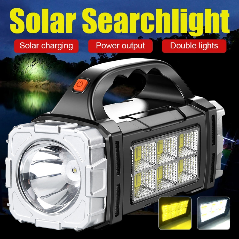 Fire Torch Solar - 2024 ไฟฉาย LED ที่มีประสิทธิภาพ USB +