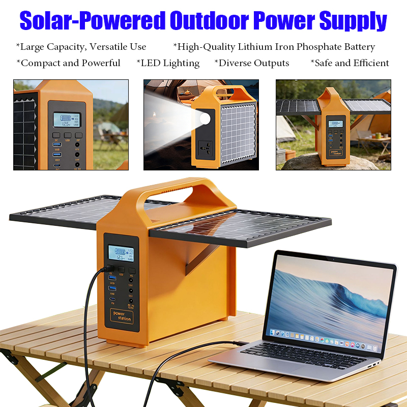 Outdoor Lighting Kits - สถานีพลังงานแสงอาทิตย์แบบพกพา 150W พร้อมไฟ LED และแผงโซลาร์เซลล์ 220V