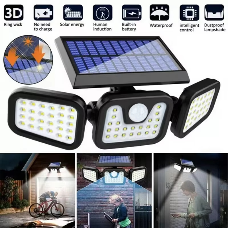 Solar Wall Sconce - ไฟ LED พลังงานแสงอาทิตย์กลางแจ้ง Motion Sensor Human
