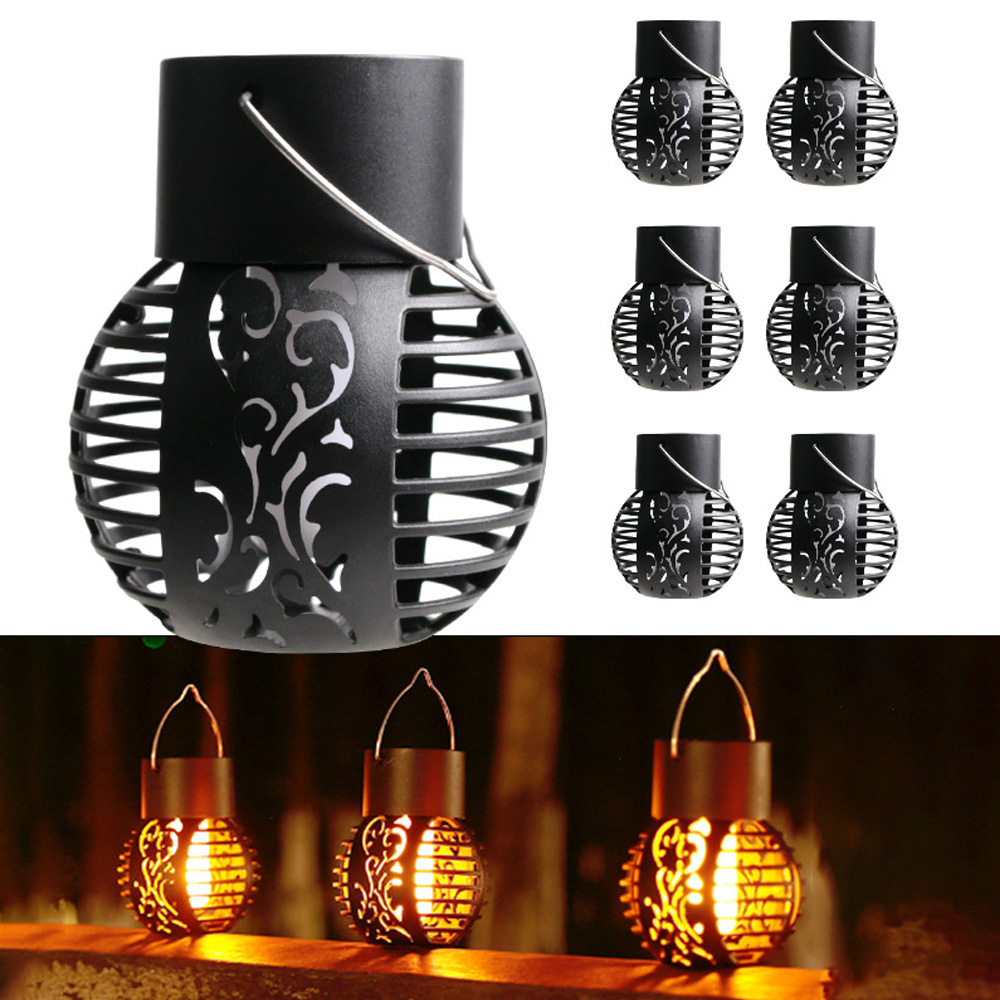 Fire Torch Solar - โคมไฟ LED ไฟแสงอาทิตย์สวนกลางแจ้งโคมไฟพลังงานแสงอาทิตย์หรี่ได้กันน้ำโคมไฟแบบแขวนตกแต่งสวน