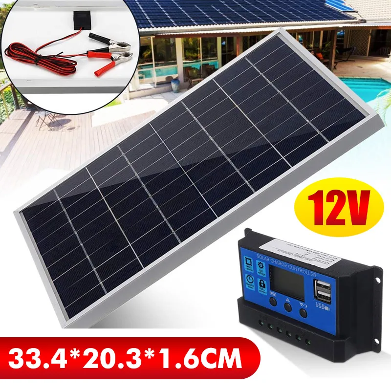 Outdoor Lighting Kits - ชุดแผงพลังงานแสงอาทิตย์ 50W เครื่องชาร์จ Mono Crystalline พร้อมตัวควบคุมการชาร์จพลังงานแสงอาทิตย์