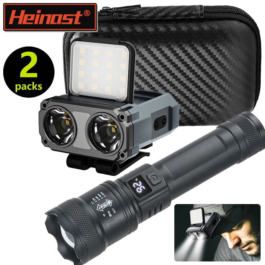 Outdoor Lighting With Sensor - ไฟฉายคาดศีรษะแบบชาร์จไฟได้ขนาดเล็กพิเศษ/ไฟฉาย LED พกพา กันน้ำ พร้อมเซ็นเซอร์ สำหรับตกปลา
