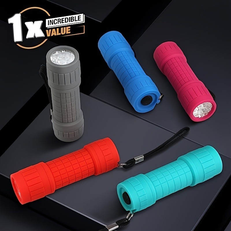 Outdoor Lighting Fixtures - ไฟฉายพกพาขนาดเล็กเก้า XPE โคมไฟลูกปัดแสงที่แข็งแกร่งโดยใช้แบตเตอรี่ NO.7 3 ก้อนโฟกัสคงที่กระเป๋ากลางแจ้งไฟฉายฉุกเฉิน