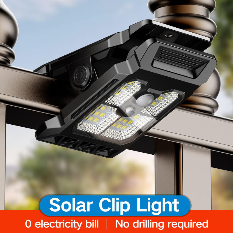 Solar Wall Sconce - โคมไฟหนีบโซลาร์เซลล์อัจฉริยะรุ่นใหม่ ปรับปรุงใหม่ สำหรับภายนอกบ้าน ลานบ้าน สวน ไฟติดผนังโซลาร์เซลล์
