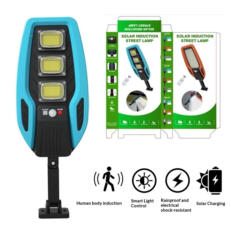 Outdoor Lighting With Sensor - ไฟ LED พลังงานแสงอาทิตย์สำหรับสวนกลางแจ้ง ไฟถนนพร้อมเซ็นเซอร์ตรวจจับความเคลื่อนไหวและรีโมทคอนโทรล ไฟติดผนังกันน้ำสำหรับโรงรถ ไฟส่องสว่าง