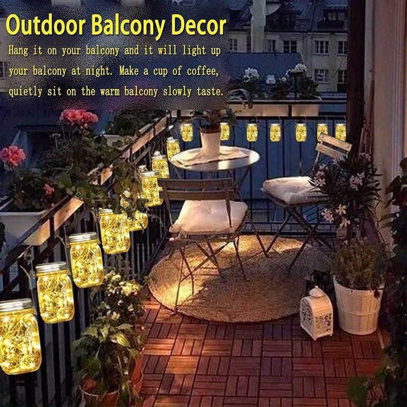 ชุดขวดโหลพลาสติก 8 ชิ้น พร้อมต - Outdoor Lighting Kits บทวิจารณ์และราคา