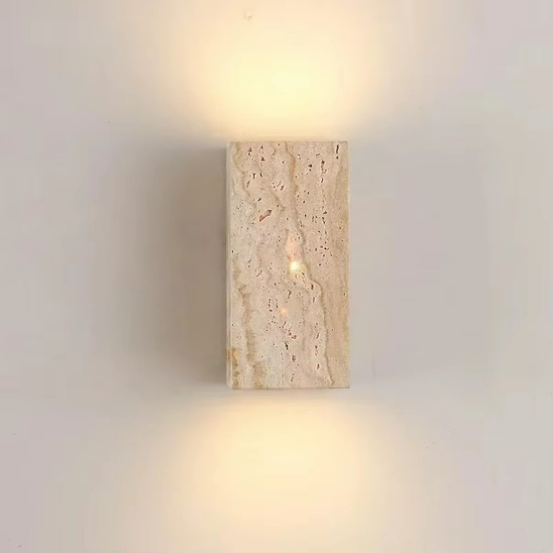 สีเหลือง Travertine หินโคมไฟติ - Outdoor Lighting Amazon บทวิจารณ์และราคา