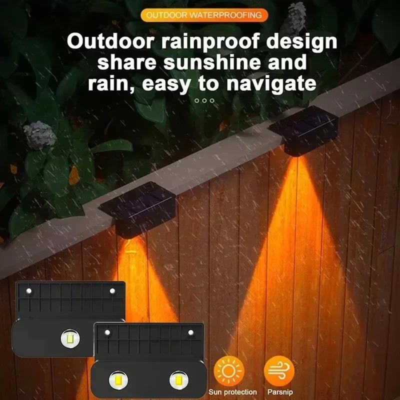 1/2/4 ชิ้น โคมไฟติดผนังพลังงาน - Solar Wall Sconce บทวิจารณ์และราคา