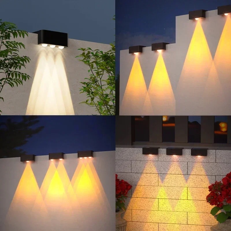 1/2/4 ชิ้น โคมไฟติดผนังพลังงาน - Solar Wall Sconce บทวิจารณ์และราคา