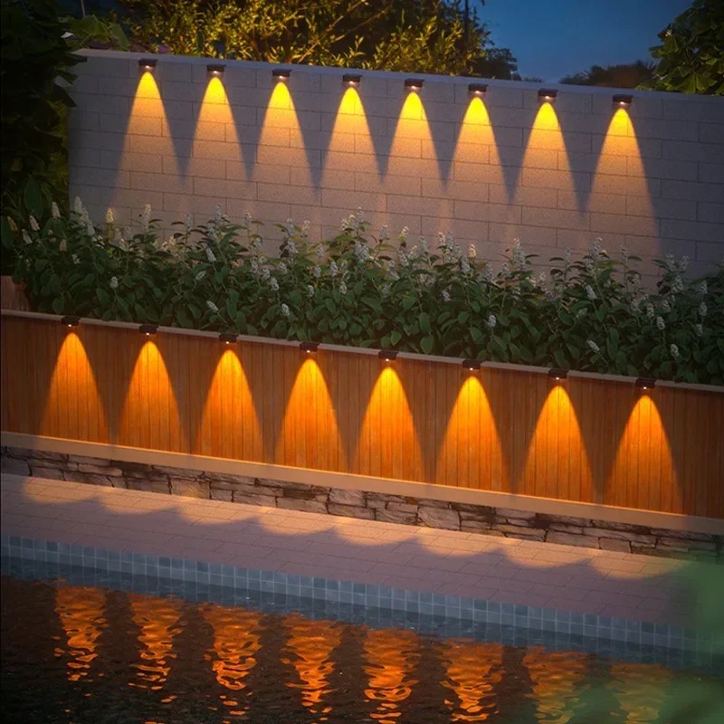 1/2/4 ชิ้น โคมไฟติดผนังพลังงาน - Solar Wall Sconce บทวิจารณ์และราคา