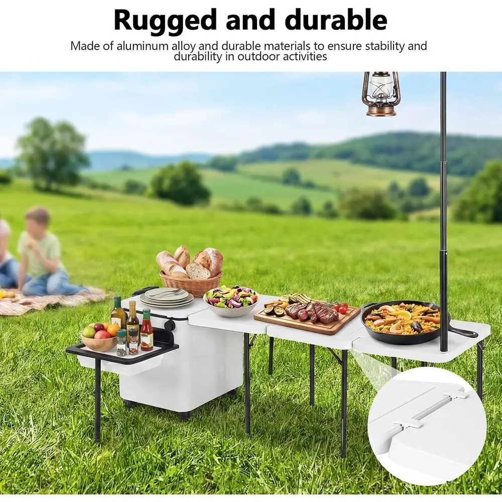 สถานีครัวพับได้แบบพกพาพร้อมล้อ - Outdoor Lighting Poles บทวิจารณ์และราคา