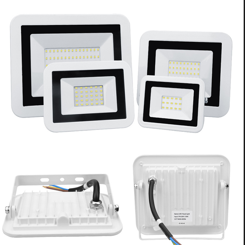สปอตไลท์ LED สีขาวแบบบางพิเศษไ - Outdoor Lighting Amazon บทวิจารณ์และราคา