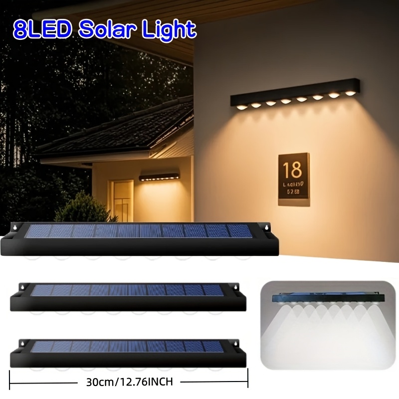 1/2/4 ชิ้นไฟป้ายพลังงานแสงอาทิ - Solar Wall Sconce บทวิจารณ์และราคา