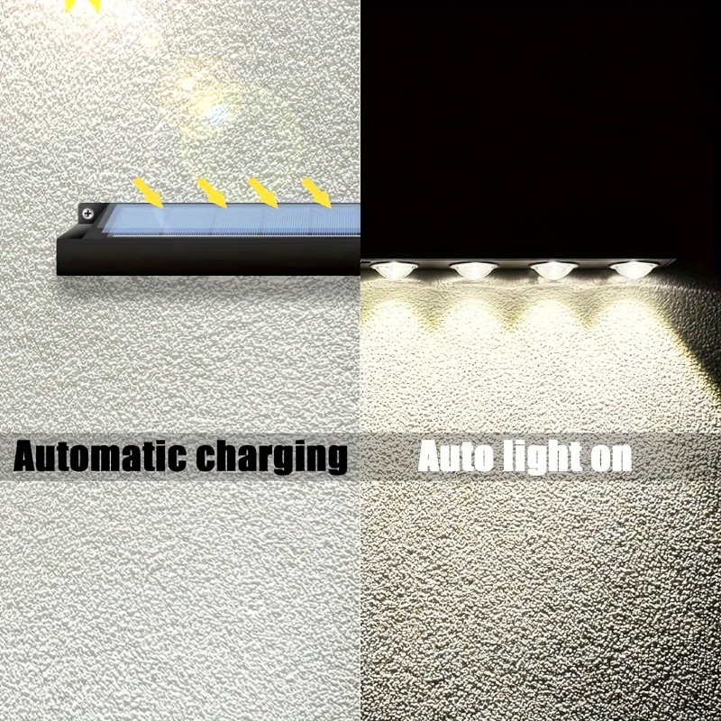 1/2/4 ชิ้นไฟป้ายพลังงานแสงอาทิ - Solar Wall Sconce บทวิจารณ์และราคา