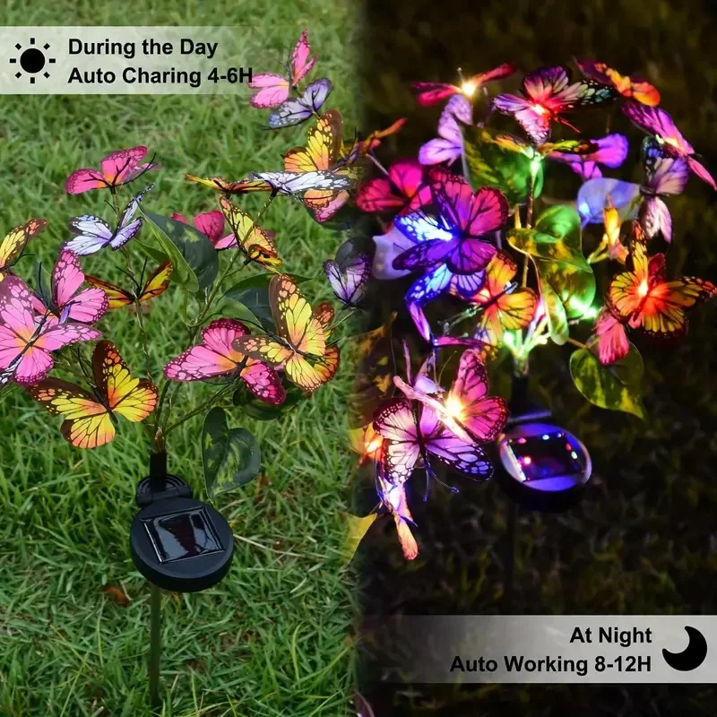 พลังงานแสงอาทิตย์ LED สวนผีเสื - Outdoor Lighting Traditional บทวิจารณ์และราคา