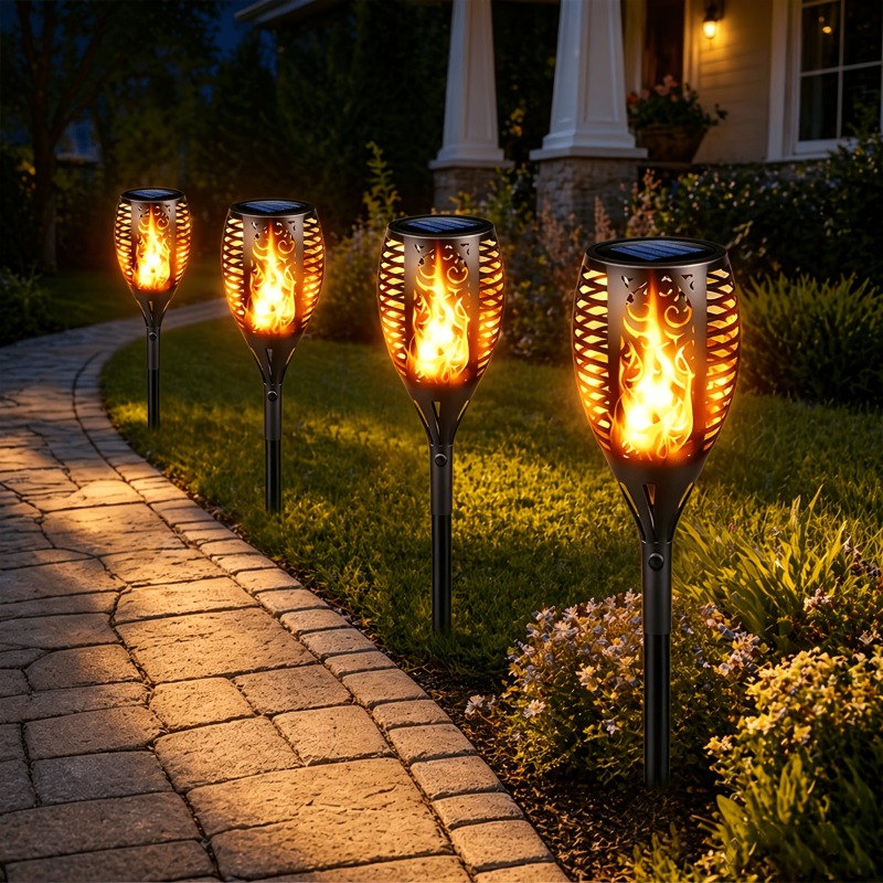 ไฟฉาย LED พลังงานแสงอาทิตย์แบบ - Fire Torch Solar บทวิจารณ์และราคา