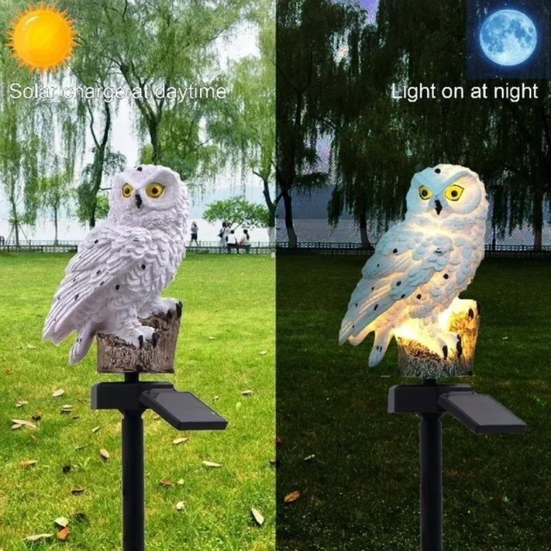 โคมไฟนกฮูกพลังงานแสงอาทิตย์สำห - Outdoor Lighting Traditional บทวิจารณ์และราคา
