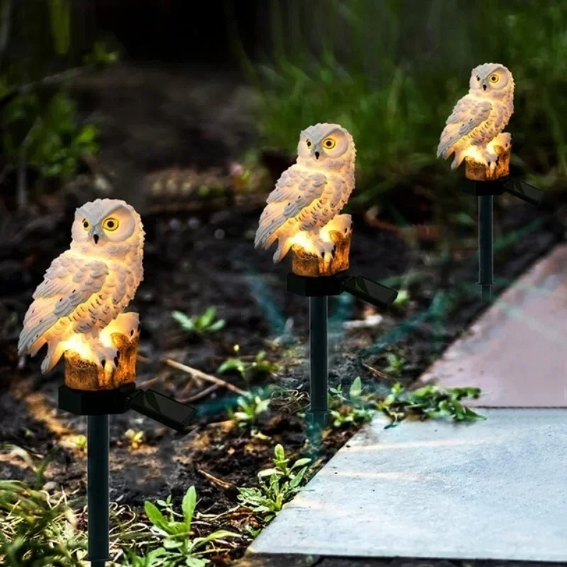 โคมไฟนกฮูกพลังงานแสงอาทิตย์สำห - Outdoor Lighting Traditional บทวิจารณ์และราคา