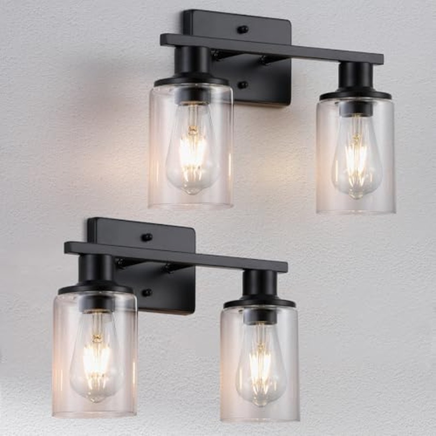 โคมไฟห้องน้ำแบบด้านติดตั้งเหนื - Solar Wall Sconce บทวิจารณ์และราคา