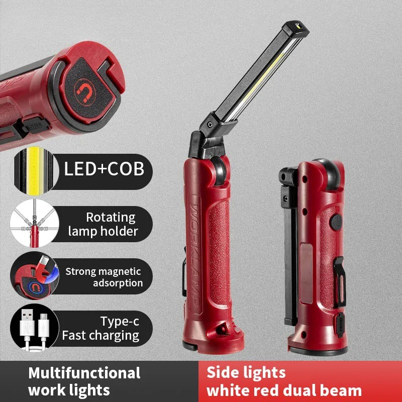 COB LED ไฟทำงานแบบชาร์จไฟได้ไฟ - Outdoor Lighting Fixtures บทวิจารณ์และราคา