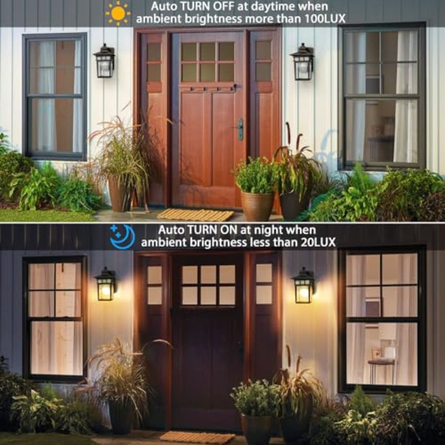 ไฟส่องสว่างภายนอกพร้อมเต้ารับ  - Solar Wall Sconce บทวิจารณ์และราคา