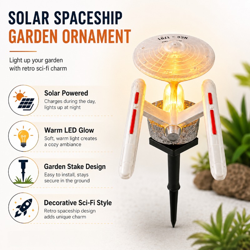 ไฟประดับสวนรูปยานอวกาศ Star Tr - Outdoor Lighting Traditional บทวิจารณ์และราคา