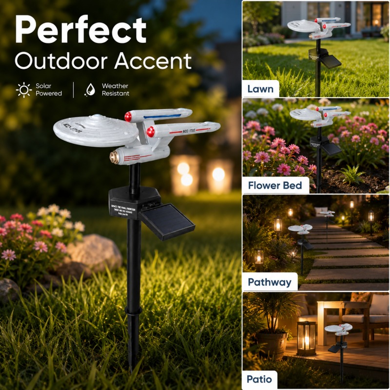 ไฟประดับสวนรูปยานอวกาศ Star Tr - Outdoor Lighting Traditional บทวิจารณ์และราคา