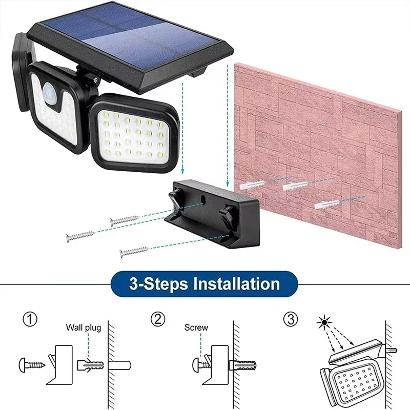 ไฟ LED พลังงานแสงอาทิตย์กลางแจ - Solar Wall Sconce บทวิจารณ์และราคา