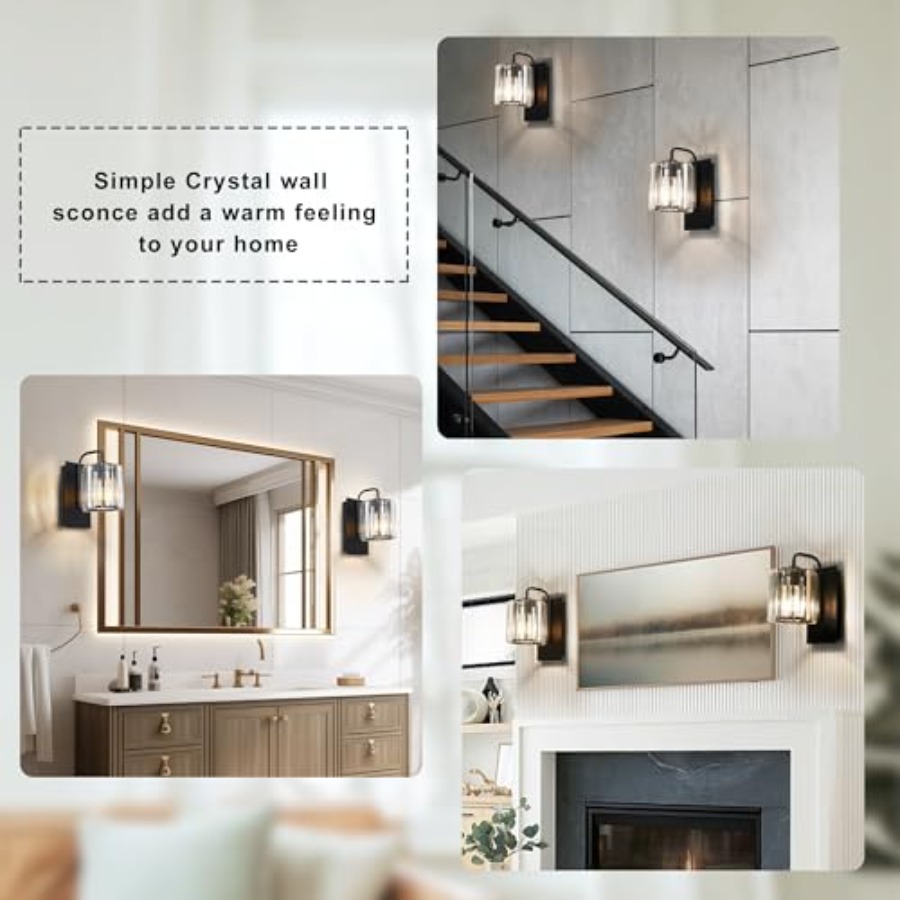 โคมไฟติดผนังคริสตัล, โคมไฟติดผ - Solar Wall Sconce บทวิจารณ์และราคา
