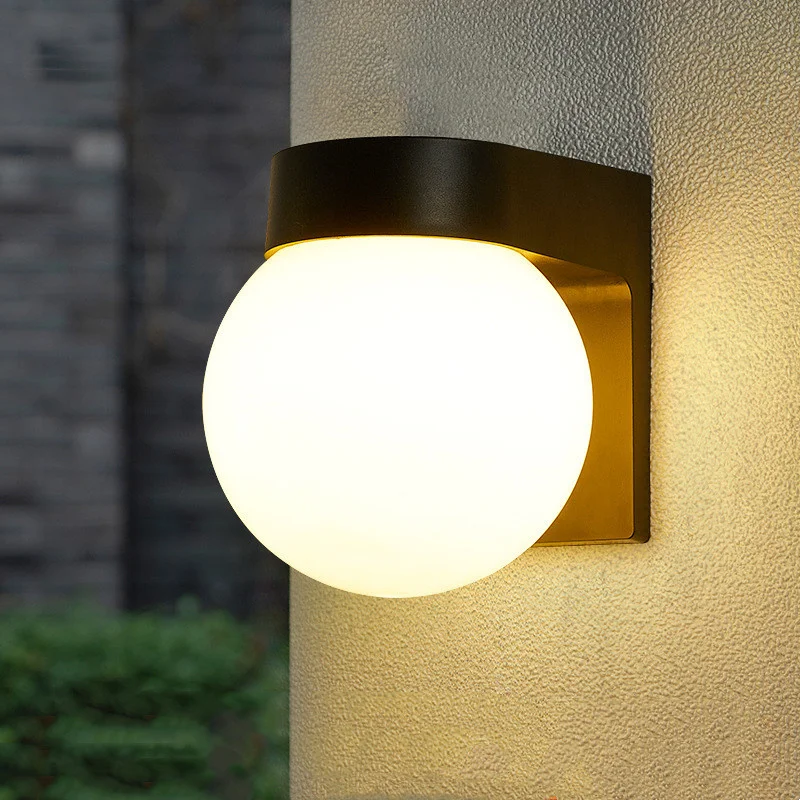 ทรงกลมโคมไฟติดผนังกลางแจ้ง IP6 - Outdoor Lighting Amazon บทวิจารณ์และราคา