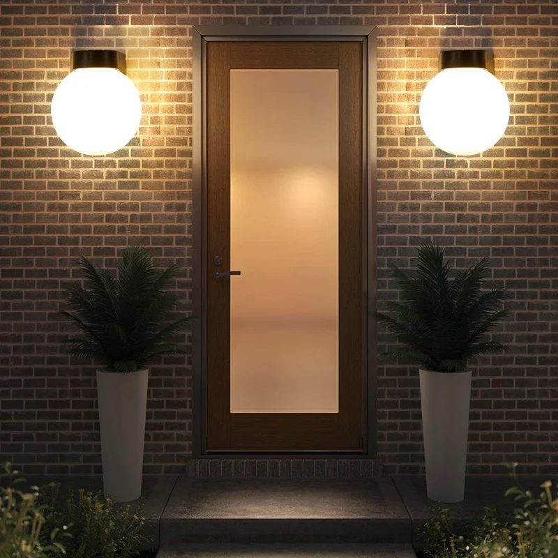 ทรงกลมโคมไฟติดผนังกลางแจ้ง IP6 - Outdoor Lighting Amazon บทวิจารณ์และราคา