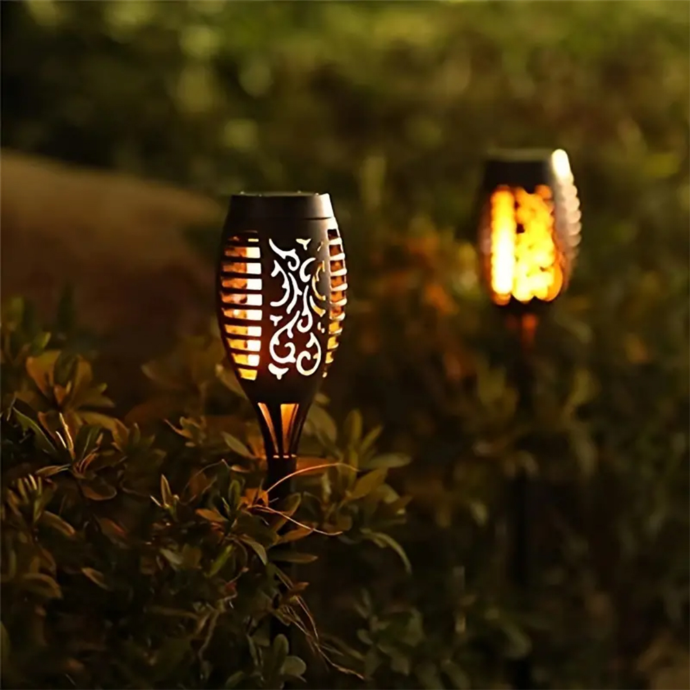 12LED พลังงานแสงอาทิตย์เปลวไฟไ - Fire Torch Solar บทวิจารณ์และราคา