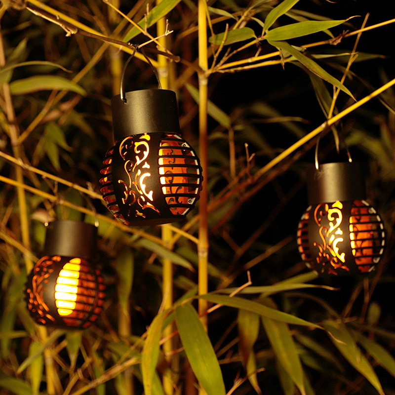 โคมไฟ LED ไฟแสงอาทิตย์สวนกลางแ - Fire Torch Solar บทวิจารณ์และราคา