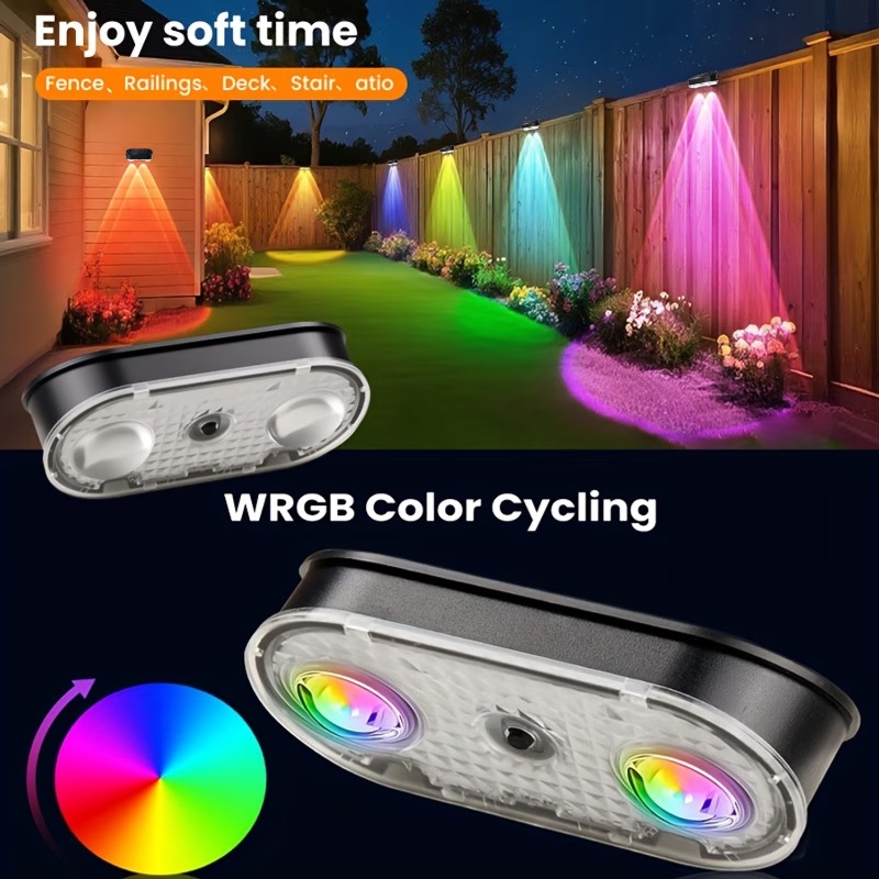 ไฟรั้วโซลาร์เซลล์ RGB IP44, 8  - Outdoor Lighting Amazon บทวิจารณ์และราคา