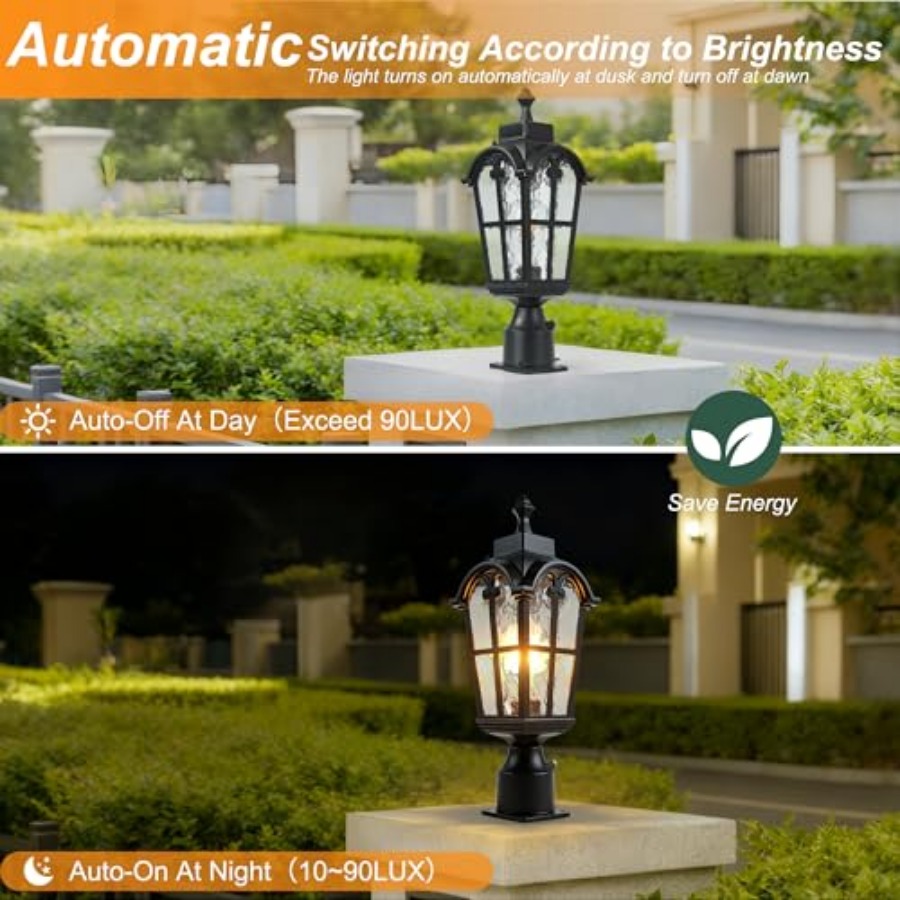 ไฟเสาภายนอกแบบเซ็นเซอร์ โคมไฟเ - Outdoor Lighting Fixtures บทวิจารณ์และราคา