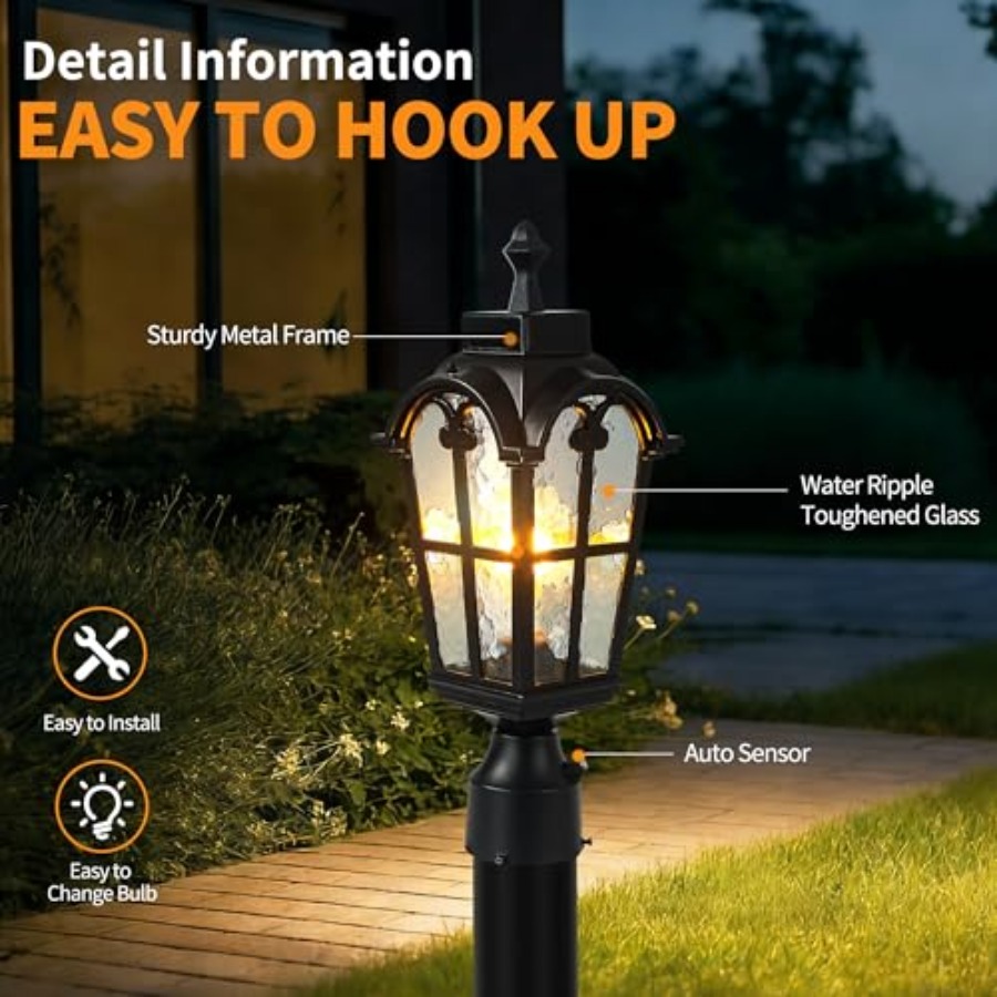 ไฟเสาภายนอกแบบเซ็นเซอร์ โคมไฟเ - Outdoor Lighting Fixtures บทวิจารณ์และราคา
