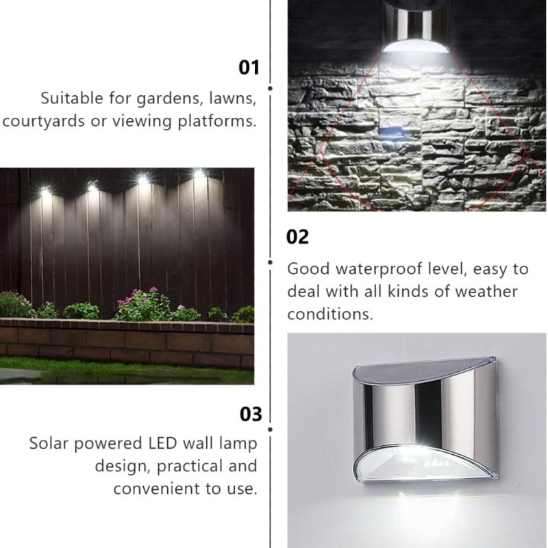 ไฟสวนพลังงานแสงอาทิตย์ 2 ชิ้น  - Outdoor Lighting Amazon บทวิจารณ์และราคา