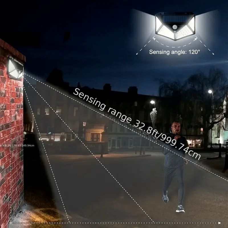 ไฟสวนโซลาร์เซลล์ 100LED สำหรับ - Outdoor Lighting With Sensor บทวิจารณ์และราคา