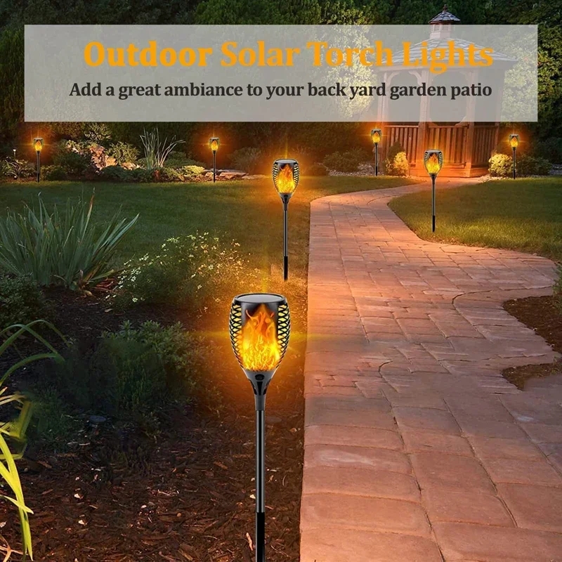 96 LED กลางแจ้งไฟฉายพลังงานแสง - Fire Torch Solar บทวิจารณ์และราคา