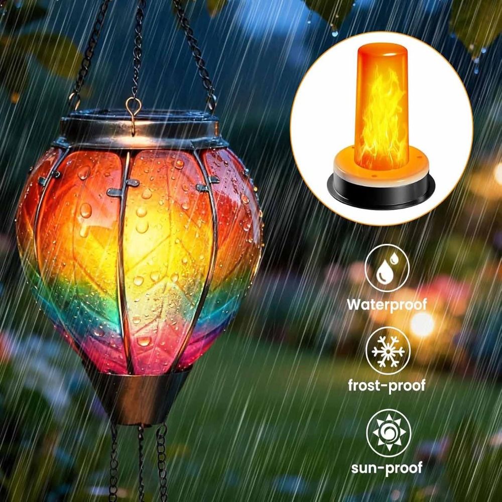 ไฟฉายเปลวไฟเสมือนจริง พลังงานแ - Fire Torch Solar บทวิจารณ์และราคา