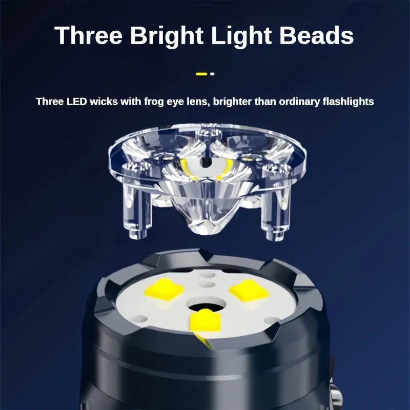 ไฟฉายมินิ 3LED พร้อมคลิปหนีบปา - Outdoor Lighting Fixtures บทวิจารณ์และราคา