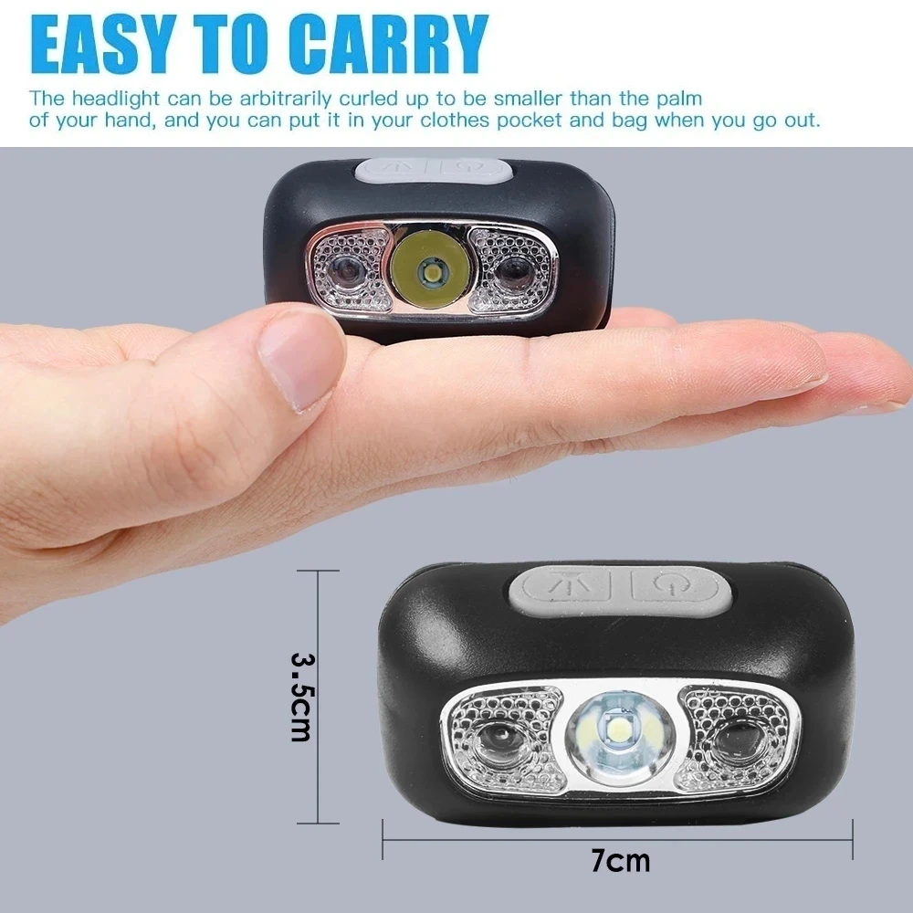 ไฟฉายคาดศีรษะแบบพกพา LED เซ็นเ - Outdoor Lighting With Sensor บทวิจารณ์และราคา