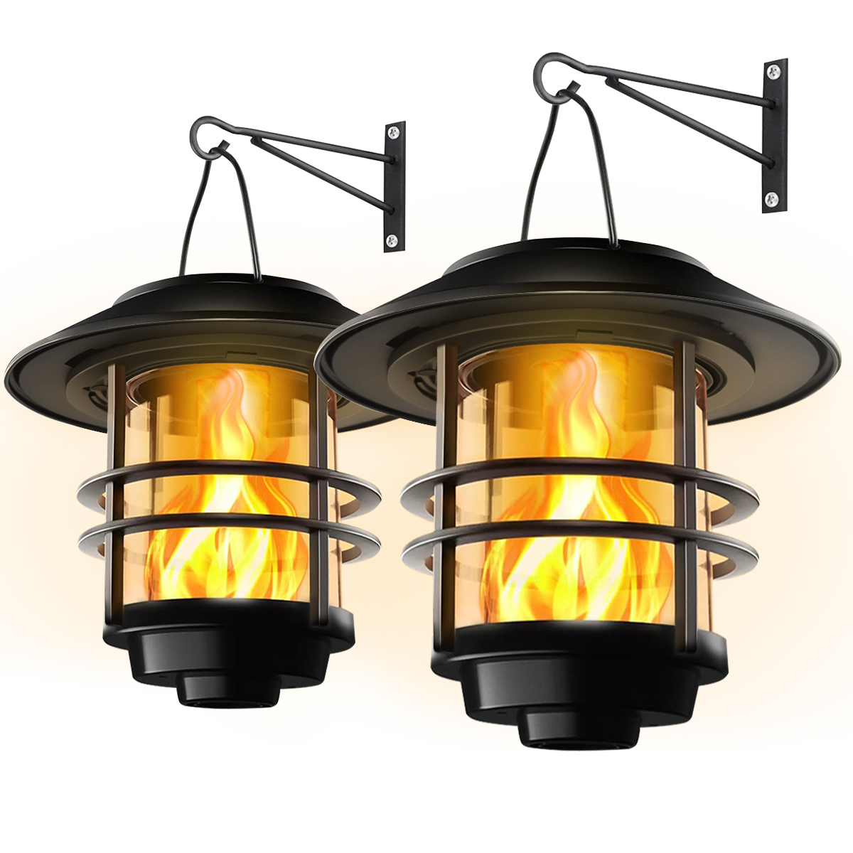 1 ชิ้นโคมไฟแขวนพลังงานแสงอาทิต - Fire Torch Solar บทวิจารณ์และราคา