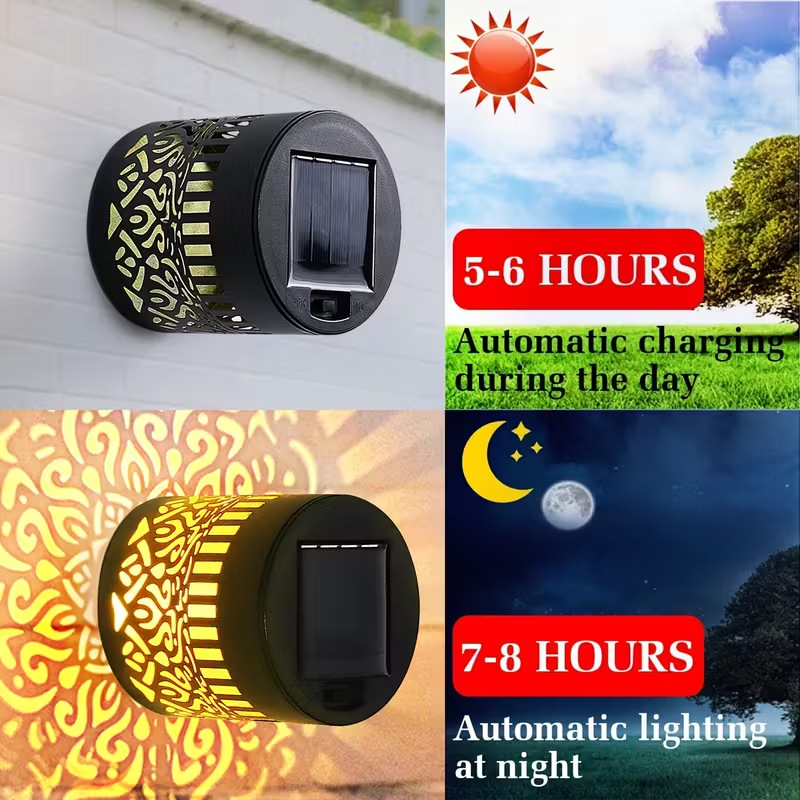 โคมไฟติดผนัง LED พลังงานแสงอาท - Outdoor Lighting Amazon บทวิจารณ์และราคา