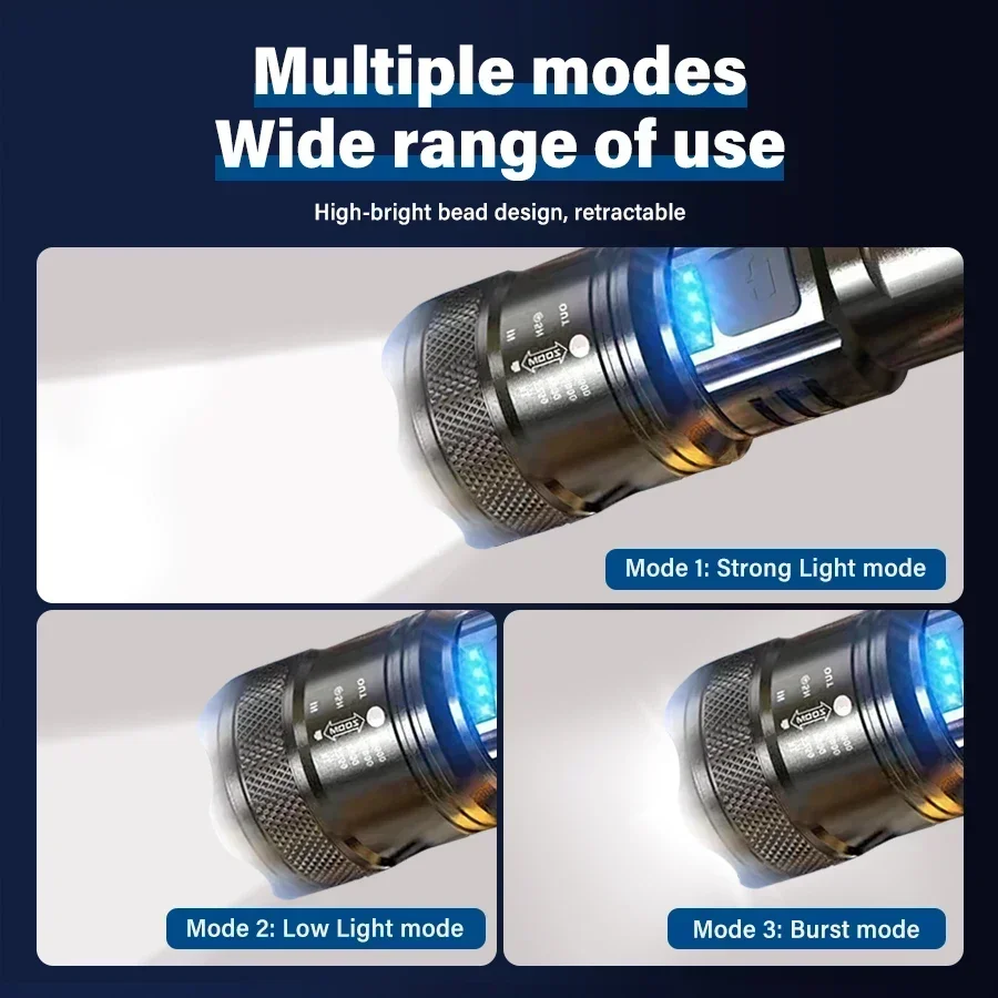 ไฟฉาย LED ยุทธวิธี 2000LM ชาร์ - Outdoor Lighting Fixtures บทวิจารณ์และราคา