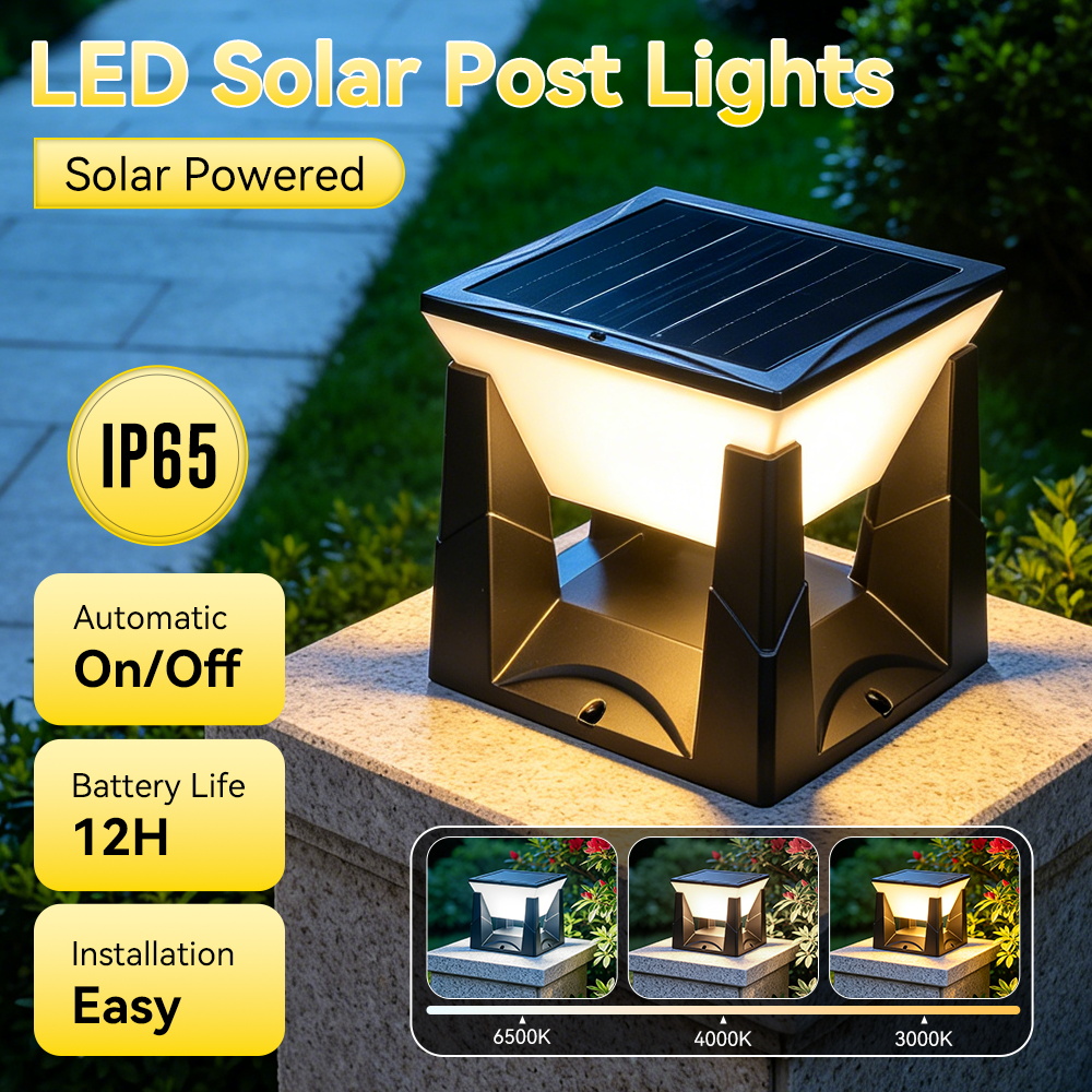 โคมไฟเสา LED พลังงานแสงอาทิตย์ - Outdoor Lighting Install บทวิจารณ์และราคา