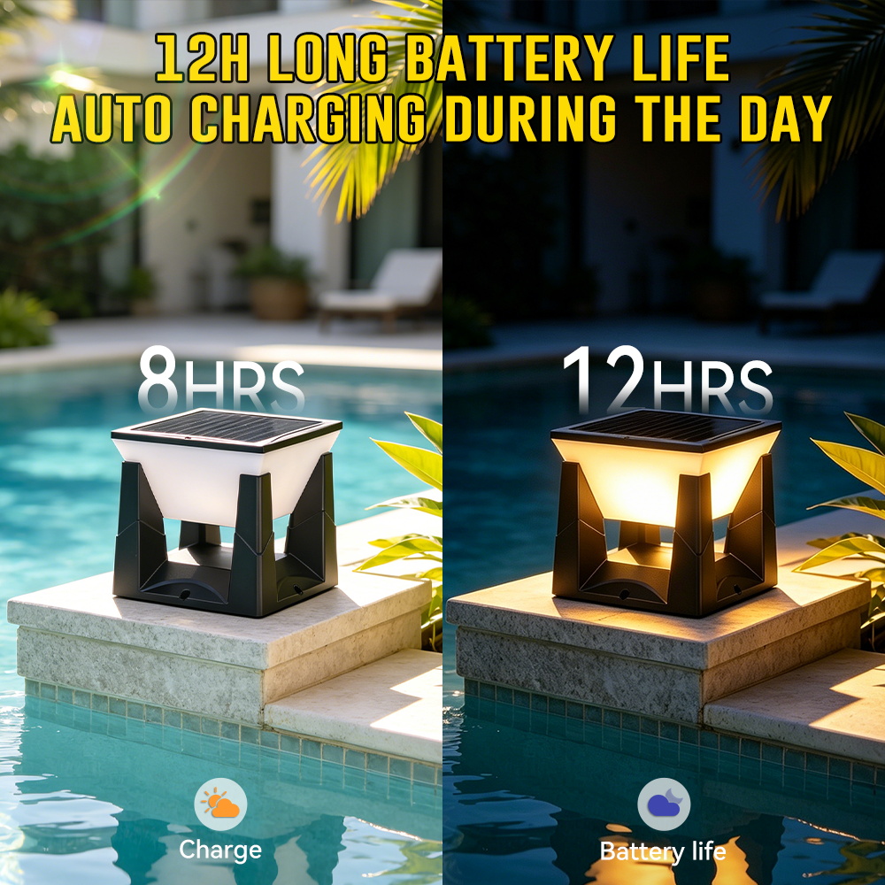 โคมไฟเสา LED พลังงานแสงอาทิตย์ - Outdoor Lighting Install บทวิจารณ์และราคา