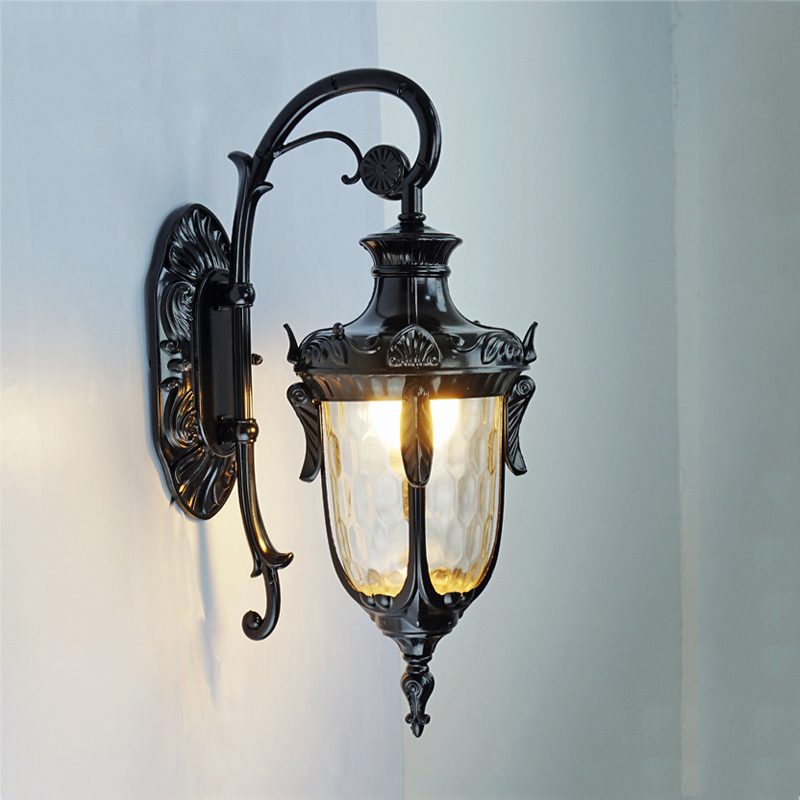 ยุโรปกลางแจ้งโคมไฟติดผนังสไตล์ - Outdoor Lighting Amazon บทวิจารณ์และราคา