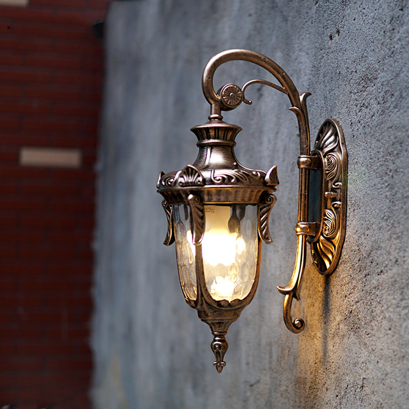 ยุโรปกลางแจ้งโคมไฟติดผนังสไตล์ - Outdoor Lighting Amazon บทวิจารณ์และราคา
